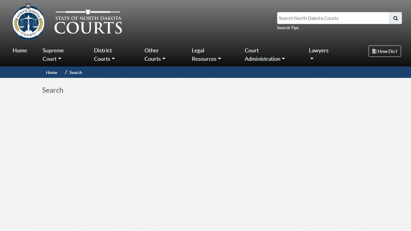 North Dakota Court System - Search